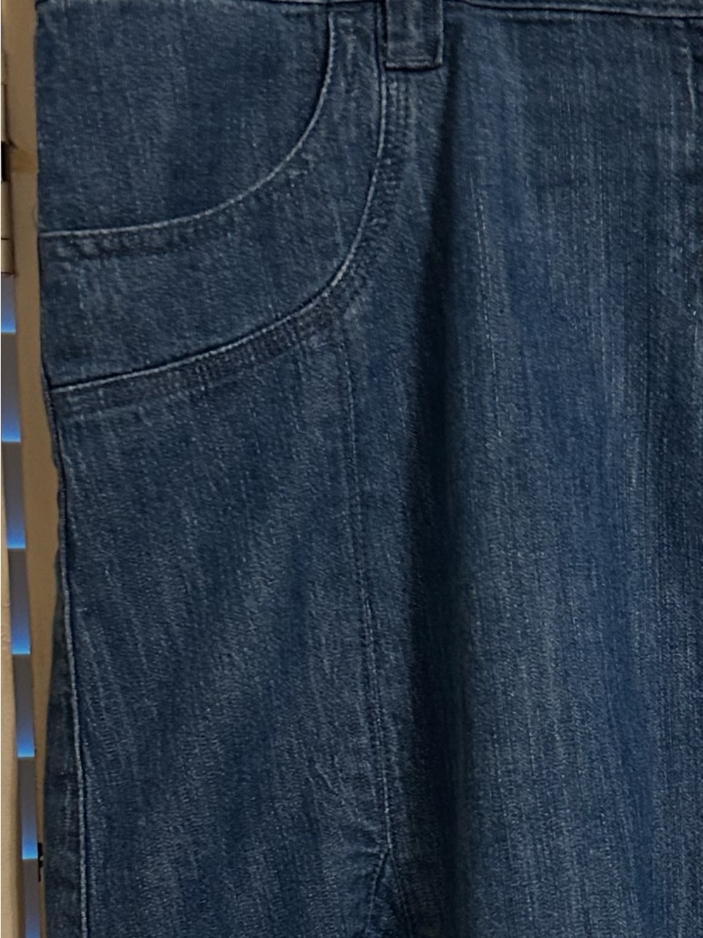 Christopher & Banks Dark Blue Denim A-Line Skirt - Picture 4 of 6